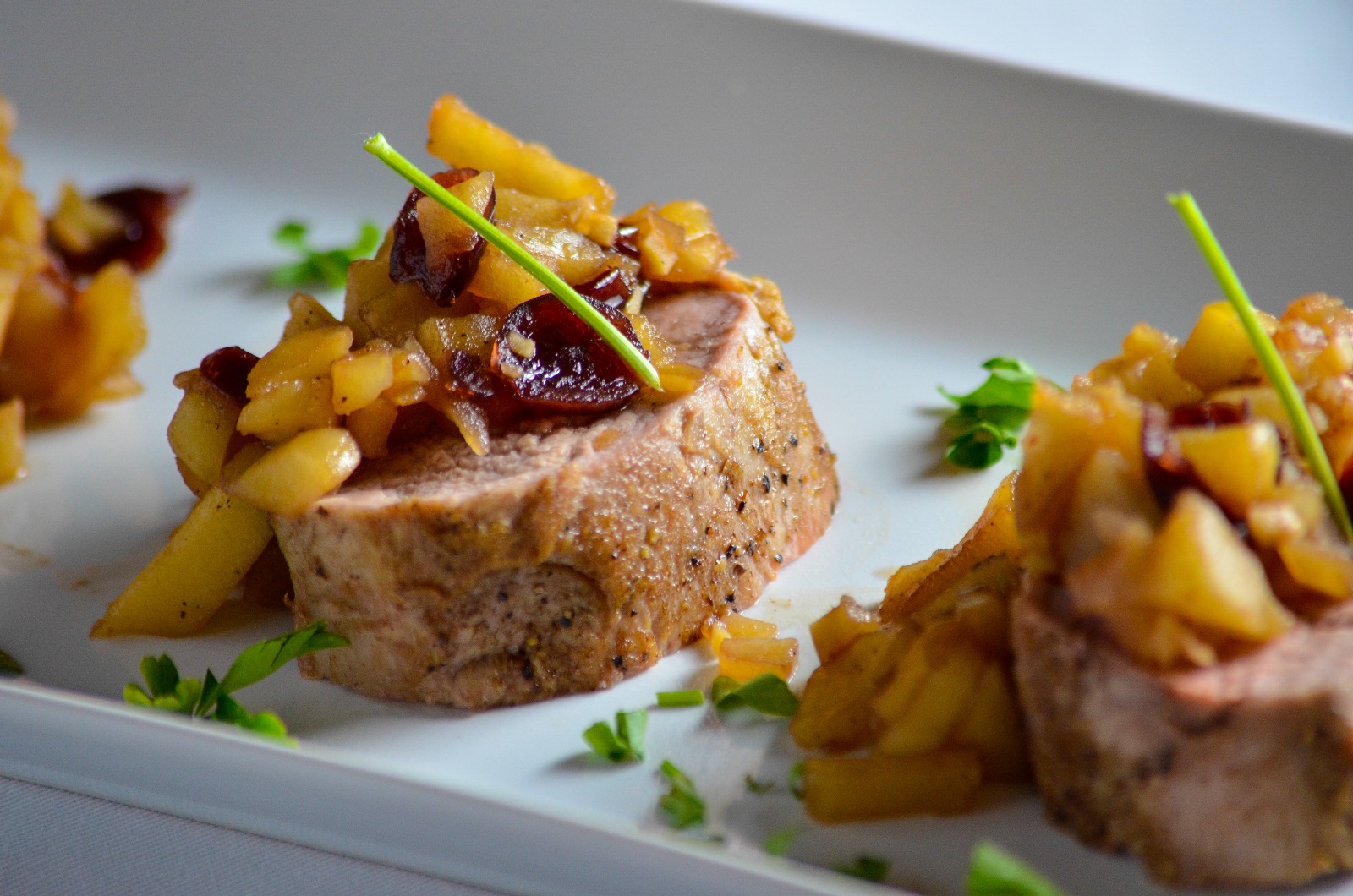 Pork Tenderloin with Apple Chutney